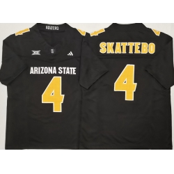 Men Arizona Sun Devils Black #4 Cam SKATTEBO White Stitched F U S E NCAA Jersey