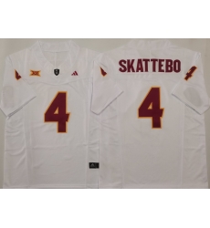 Men Arizona Sun Devils White #4 Cam SKATTEBO White Stitched F U S E NCAA Jersey Men Arizona Sun Devils White #4 Cam SKATTEBO White Stitched F U S E NCAA Jersey