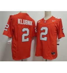 Men Clemson Tigers Orange #2 Cade Klubnik Stitched F U S E NCAA Jersey II Men Clemson Tigers Orange #2 Cade Klubnik Stitched F U S E NCAA Jersey II