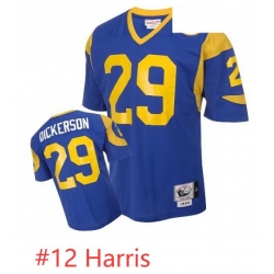 Mitchell and Ness Los Angeles Rams Harris 12 Authentic Blue Throwback NFL Jersey