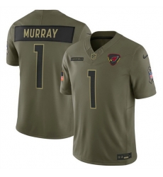 Men Arizona Cardinals 1 Kyler Murray Olive 2025 F U S E Salute to Service Limited Stitched Football Jersey Men Arizona Cardinals 1 Kyler Murray Olive 2025 F U S E Salute to Service Limited Stitched Football Jersey