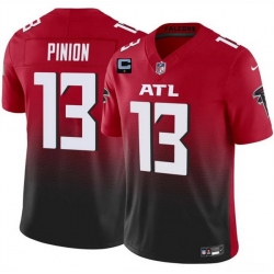 Men Atlanta Falcons 13 Bradley Pinion Red Black 2025 F U S E With 1 Star C Patch Vapor Untouchable Limited Stitched Football Jersey