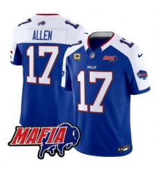 Men Buffalo Bills 17 Josh Allen Royal Alternate F U S E 4 Star C With Bills Mafia Patch Vapor Untouchable Limited Stitched Football Jersey Men Buffalo Bills 17 Josh Allen Royal Alternate F U S E 4 Star C With Bills Mafia Patch Vapor Untouchable Limited Stitched Football Jersey