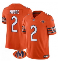 Men Chicago Bears 2 D J Moore Orange 2025 F U S E With VMH Patch Vapor Untouchable Limited Stitched Football Jersey Men Chicago Bears 2 D J Moore Orange 2025 F U S E With VMH Patch Vapor Untouchable Limited Stitched Football Jersey
