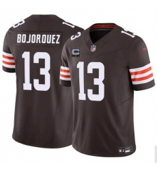 Men Cleveland Browns 13 Corey Bojorquez Brown 2025 F U S E With 1 Star C Patch Vapor Limited Stitched Football Jersey Men Cleveland Browns 13 Corey Bojorquez Brown 2025 F U S E With 1 Star C Patch Vapor Limited Stitched Football Jersey