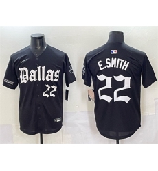 Men Dallas Cowboys 22 Emmitt Smith Black 27Gothic Lone Star Edition 27 Limited Stitched Baseball Jersey Men Dallas Cowboys 22 Emmitt Smith Black 27Gothic Lone Star Edition 27 Limited Stitched Baseball Jersey