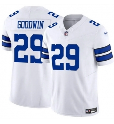 Men Dallas Cowboys 29 C J Goodwin White 2025 F U S E Vapor Untouchable Limited Stitched Football Jersey Men Dallas Cowboys 29 C J Goodwin White 2025 F U S E Vapor Untouchable Limited Stitched Football Jersey