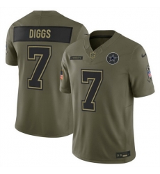 Men Dallas Cowboys 7 Trevon Diggs Olive 2025 F U S E Salute to Service Limited Stitched Football Jersey Men Dallas Cowboys 7 Trevon Diggs Olive 2025 F U S E Salute to Service Limited Stitched Football Jersey