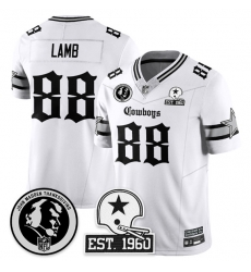 Men Dallas Cowboys Active Player Custom White 2025 F U S E With John Madden Patch 26 Established In 1960 Patch Vapor Limited Stitched Football Jersey Men Dallas Cowboys Active Player Custom White 2025 F U S E With John Madden Patch 26 Established In 1960 Patch Vapor Limited Stitched Football Jersey