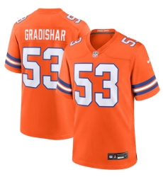 Men Denver Broncos 53 Randy Gradishar Orange Mile High Collection 1977 Throwback Stitched Jersey Men Denver Broncos 53 Randy Gradishar Orange Mile High Collection 1977 Throwback Stitched Jersey