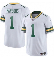 Men Green Bay Packers 1 Micah Parsons White 2025 Vapor Untouchable Limited Stitched Football Jersey