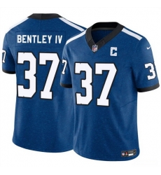 Men Indianapolis Colts 37 Ulysses Bentley IV Blue 2025 F U S E Throwback Vapor Limited Stitched Football Jersey Men Indianapolis Colts 37 Ulysses Bentley IV Blue 2025 F U S E Throwback Vapor Limited Stitched Football Jersey