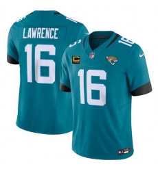 Men Jacksonville Jaguars 16 Trevor Lawrence Teal 2025 F U S E With 4 Star C Patch Vapor Untouchable Limited Stitched Jersey Men Jacksonville Jaguars 16 Trevor Lawrence Teal 2025 F U S E With 4 Star C Patch Vapor Untouchable Limited Stitched Jersey