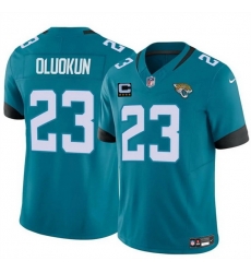 Men Jacksonville Jaguars 23 Foye Oluokun Teal 2025 F U S E  With 4 Star C Patch Vapor Untouchable Limited Stitched Jersey