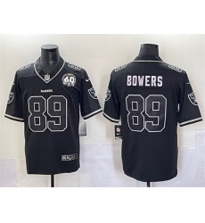 Men Las Vegas Raiders 89 Brock Bowers Black Shadow Vapor Limited Stitched Jersey Men Las Vegas Raiders 89 Brock Bowers Black Shadow Vapor Limited Stitched Jersey