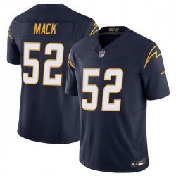 Men Los Angeles Chargers 52 Khalil Mack Navy 2025 F U S E Vapor Limited Stitched Football Jersey
