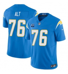 Men Los Angeles Chargers 76 Joe Alt Blue 2025 F U S E With 1 Star C Patch Vapor Limited Stitched Football Jersey Men Los Angeles Chargers 76 Joe Alt Blue 2025 F U S E With 1 Star C Patch Vapor Limited Stitched Football Jersey