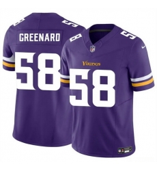 Men Minnesota Vikings 58 Jonathan Greenard Purple 2025 F U S E Vapor Untouchable Limited Stitched Jersey Men Minnesota Vikings 58 Jonathan Greenard Purple 2025 F U S E Vapor Untouchable Limited Stitched Jersey
