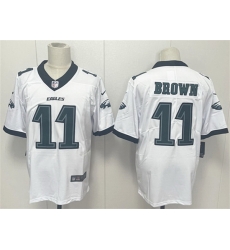 Men Philadelphia Eagles 11 A J Brown White 2024 New Vapor Untouchable Limited Stitched Football Jersey Men Philadelphia Eagles 11 A J Brown White 2024 New Vapor Untouchable Limited Stitched Football Jersey