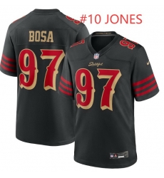 Men San Francisco 49ers 10 Mac Jones Black 2025 F U S E Rivalries Vapor Limited Stitched Football Jersey Men San Francisco 49ers 10 Mac Jones Black 2025 F U S E Rivalries Vapor Limited Stitched Football Jersey