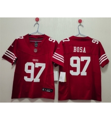 Women San Francisco 49ers 97 Nick Bosa Red F U S E Vapor Untouchable Stitched Jersey Women San Francisco 49ers 97 Nick Bosa Red F U S E Vapor Untouchable Stitched Jersey