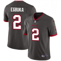 Men Tampa Bay Buccaneers 2 Emeka Egbuka New Grey 2025 Draft Vapor Untouchable Limited Stitched NFL Jersey