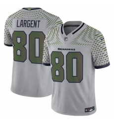 Men Seattle Seahawks 80 Steve Largent Grey 2025 F U S E Rivalries Vapor Untouchable Limited Stitched Football Jersey Men Seattle Seahawks 80 Steve Largent Grey 2025 F U S E Rivalries Vapor Untouchable Limited Stitched Football Jersey