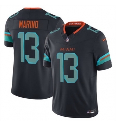 Men Miami Dolphins 13 Dan Marino Black 2025 F U S E Rivalries Vapor Limited Stitched Football Jersey Men Miami Dolphins 13 Dan Marino Black 2025 F U S E Rivalries Vapor Limited Stitched Football Jersey