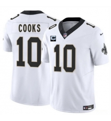 Men New Orleans Saints 10 Brandin Cooks White 2025 F U S E With 1 Star C Patch Vapor Limited Stitched Football Jersey Men New Orleans Saints 10 Brandin Cooks White 2025 F U S E With 1 Star C Patch Vapor Limited Stitched Football Jersey