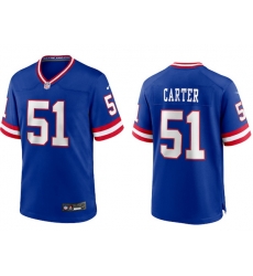 Men Nike Abdul Carter Royal #51 New York Giants Stitched Jersey Men Nike Abdul Carter Royal #51 New York Giants Stitched Jersey