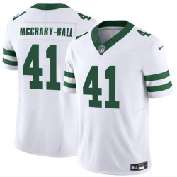 Men New York Jets 41 Marcelino McCrary Ball White 2025 F U S E  Vapor Untouchable Limited Stitched Jersey