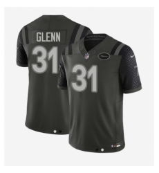 Men's New York Jets #31 Aaron Glenn Black Rivalries Collection Jersey
