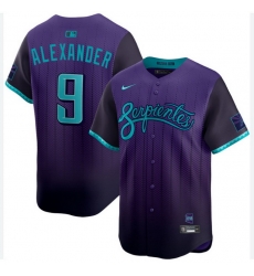 Men Arizona Diamondbacks Purple #9 Blaze Alexander 2025 City Connect Limited Stitched Baseball Jersey Men Arizona Diamondbacks Purple #9 Blaze Alexander 2025 City Connect Limited Stitched Baseball Jersey