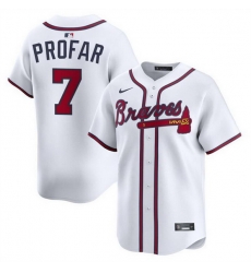 Men Atlanta Braves 7 Jurickson Profar White 2025 Home Limited Stitched Baseball Jersey Men Atlanta Braves 7 Jurickson Profar White 2025 Home Limited Stitched Baseball Jersey