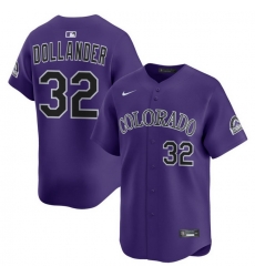 Men Colorado Rockies Nike Purple Alternate Limited Jersey Dollander Chase 32 Men Colorado Rockies Nike Purple Alternate Limited Jersey Dollander Chase 32