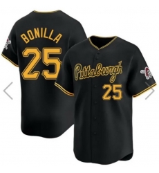 Men Nike Pittsburgh Pirates #25 Bobby Bonilla Black Stitched Baseball Jersey Men Nike Pittsburgh Pirates #25 Bobby Bonilla Black Stitched Baseball Jersey