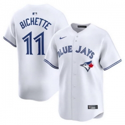 Men Toronto Blue Jays 11 Bo Bichette White 2024 Home Limited Stitched Baseball Jersey