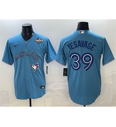 Men Toronto Blue Jays 39 Trey Yesavage Blue 2025 World Series Home Cool Base Stitched Baseball Jersey Men Toronto Blue Jays 39 Trey Yesavage Blue 2025 World Series Home Cool Base Stitched Baseball Jersey