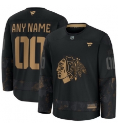 Men Women Youth Chicago Blackhawks Fanatics 2024 Military Appreciation Custom Practice Jersey Black Men Women Youth Chicago Blackhawks Fanatics 2024 Military Appreciation Custom Practice Jersey Black