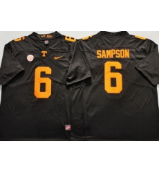 Men Tennessee Volunteers #6 Dylan Sampson Black Stitched NCAA Jersey Men Tennessee Volunteers #6 Dylan Sampson Black Stitched NCAA Jersey