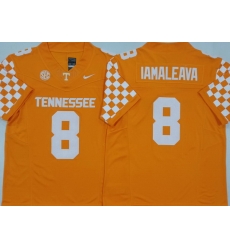 Men Tennessee Volunteers #8 Nico Iamaleava Orange Stitched NCAA Jersey Men Tennessee Volunteers #8 Nico Iamaleava Orange Stitched NCAA Jersey