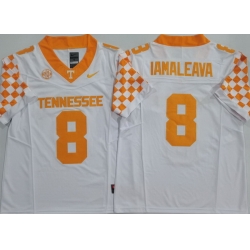 Men Tennessee Volunteers #8 Nico Iamaleava White Stitched NCAA Jersey