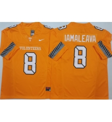 Men Tennessee Volunteers Orange #8 Nico IAMALEAVA White F U S E Stitched NCAA Jersey Men Tennessee Volunteers Orange #8 Nico IAMALEAVA White F U S E Stitched NCAA Jersey