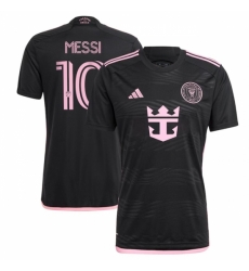 Men Inter Miami CF 10 Lionel Messi Black 2024 25 Away Soccer Jersey Men Inter Miami CF 10 Lionel Messi Black 2024 25 Away Soccer Jersey