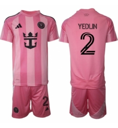 Men Inter Miami CF 2 DeAndre Yedlin 25 26 Pink Home Soccer Jersey Suit Men Inter Miami CF 2 DeAndre Yedlin 25 26 Pink Home Soccer Jersey Suit