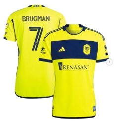 Mens Nashville SC Gastón Brugman adidas Yellow 2024 The 615 Kit Authentic Player Jersey Mens Nashville SC Gastón Brugman adidas Yellow 2024 The 615 Kit Authentic Player Jersey