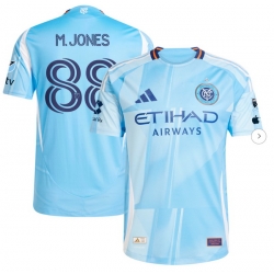 Men's New York City FC Malachi Jones adidas Light Blue 2025 The Excelsior Kit Authentic Player Jersey