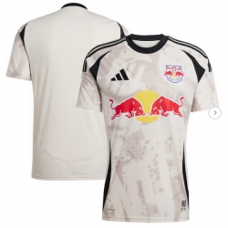 Men New York Red Bulls adidas Tan 2025 Stone Replica Jersey