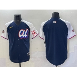 Men American League Detroit Tigers Blank Navy Alternate 2025 All Star Edition Limited Stitched Baseball Jersey