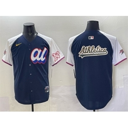 Men American League Oakland Athletics Team Big Logo Navy Alternate 2025 All Star Edition Limited Stitched Baseball Jersey